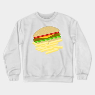 CHEESEBURGERS And Fries Crewneck Sweatshirt